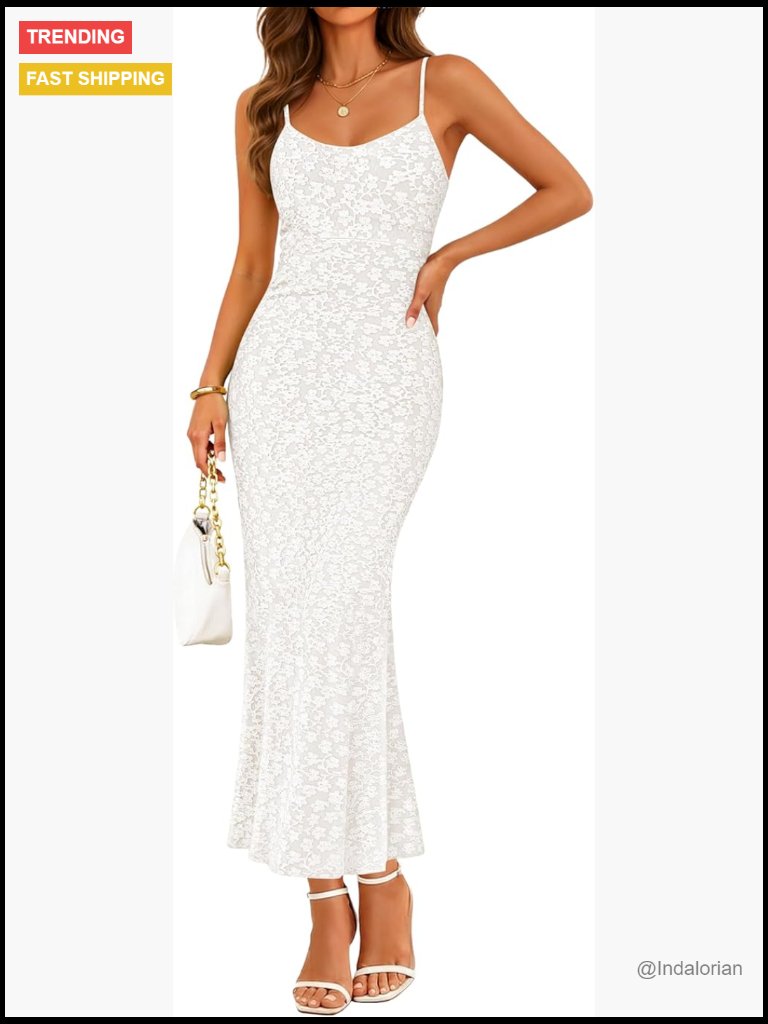 Spaghetti Strap Bodycon Midi Dress Square Neck Sleeveless Floral Beach Dress